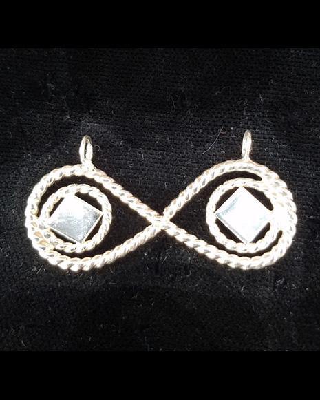 az0173- Silver, NA Infinity Symbol # 2 Pen - nawears