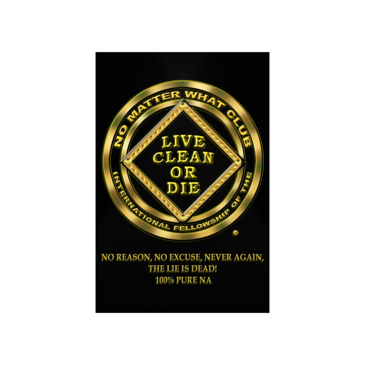 No Matter What Gold Vertical Posters