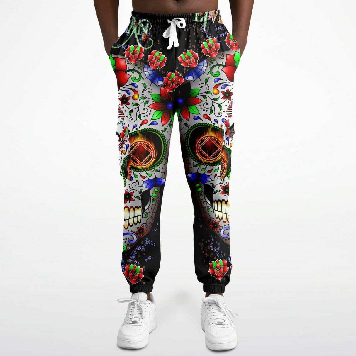 NA Sugar Skull AOP Sweat Pants