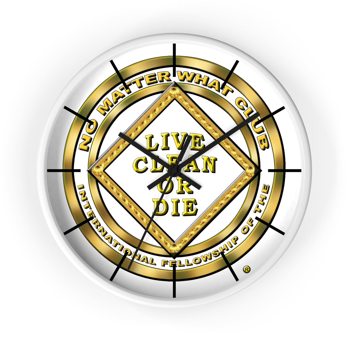 No Matter What Gold Wall clock