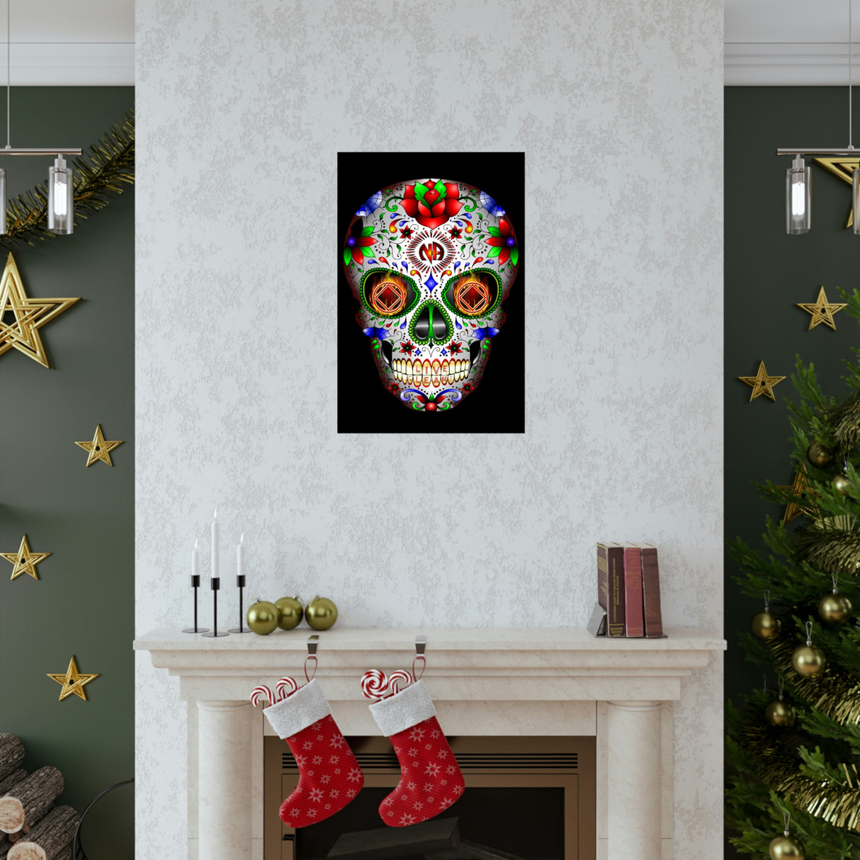 NA Sugar Skull Vertical Posters