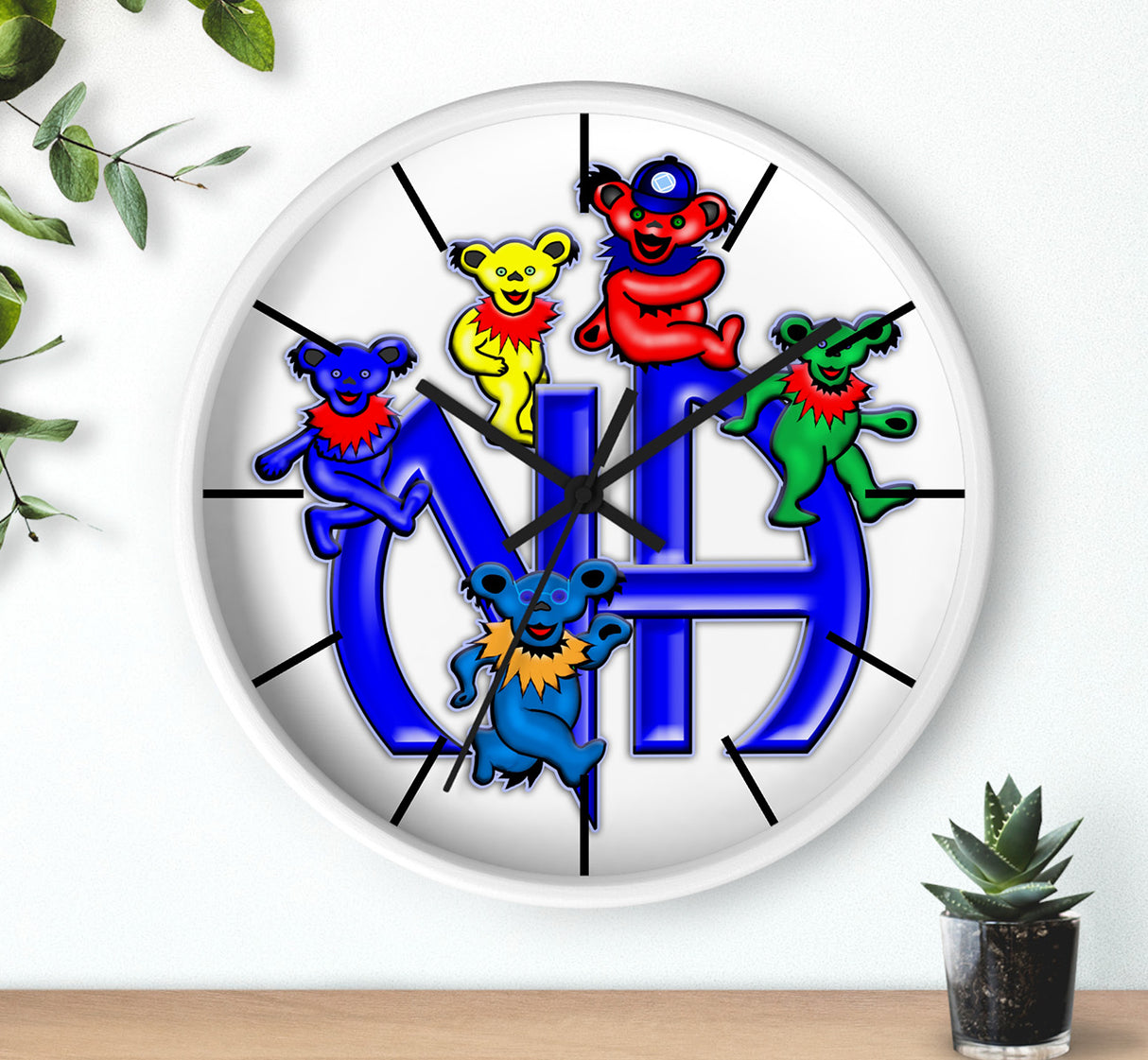 GRATEFUL NOT DEAD WALL CLOCK