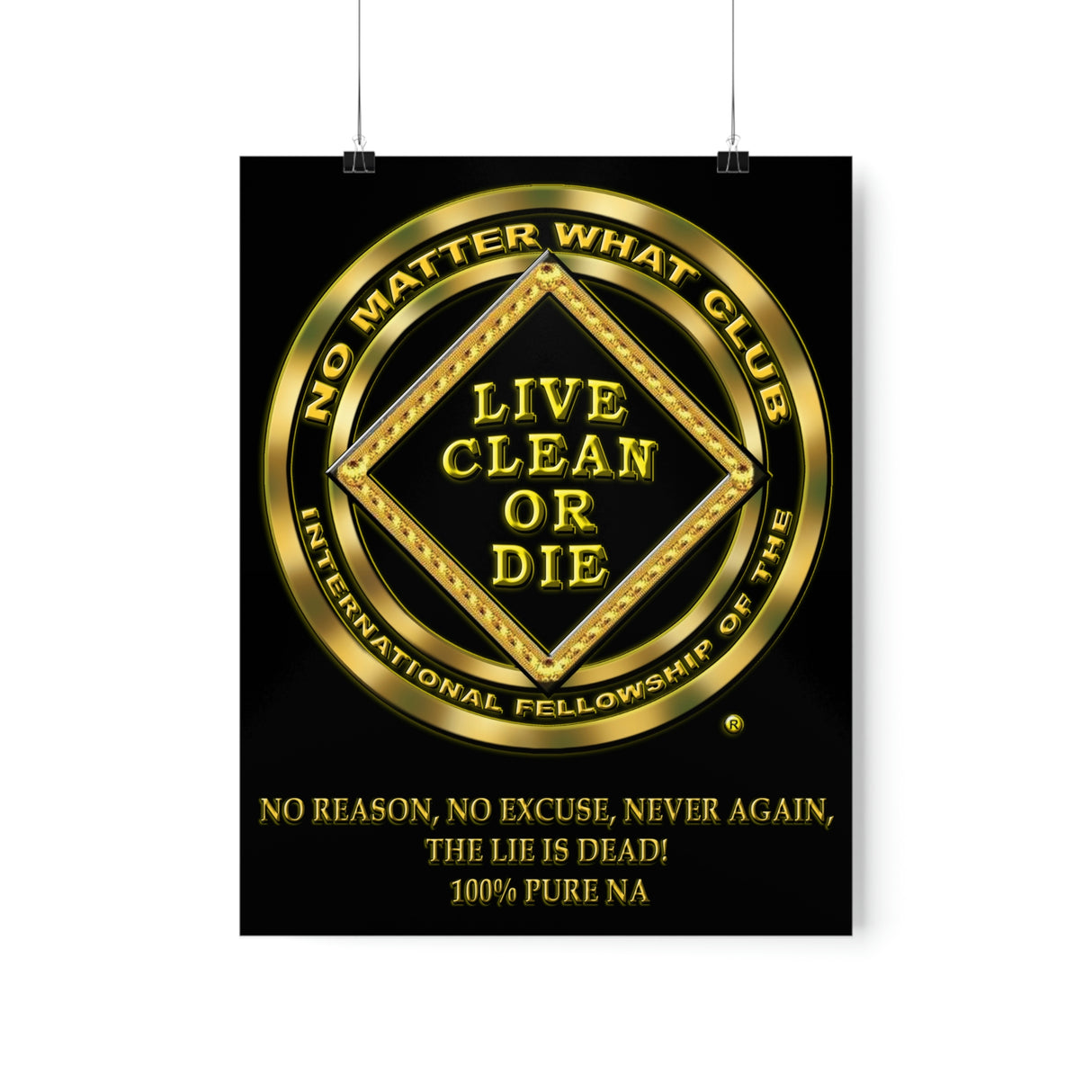 No Matter What Gold Vertical Posters