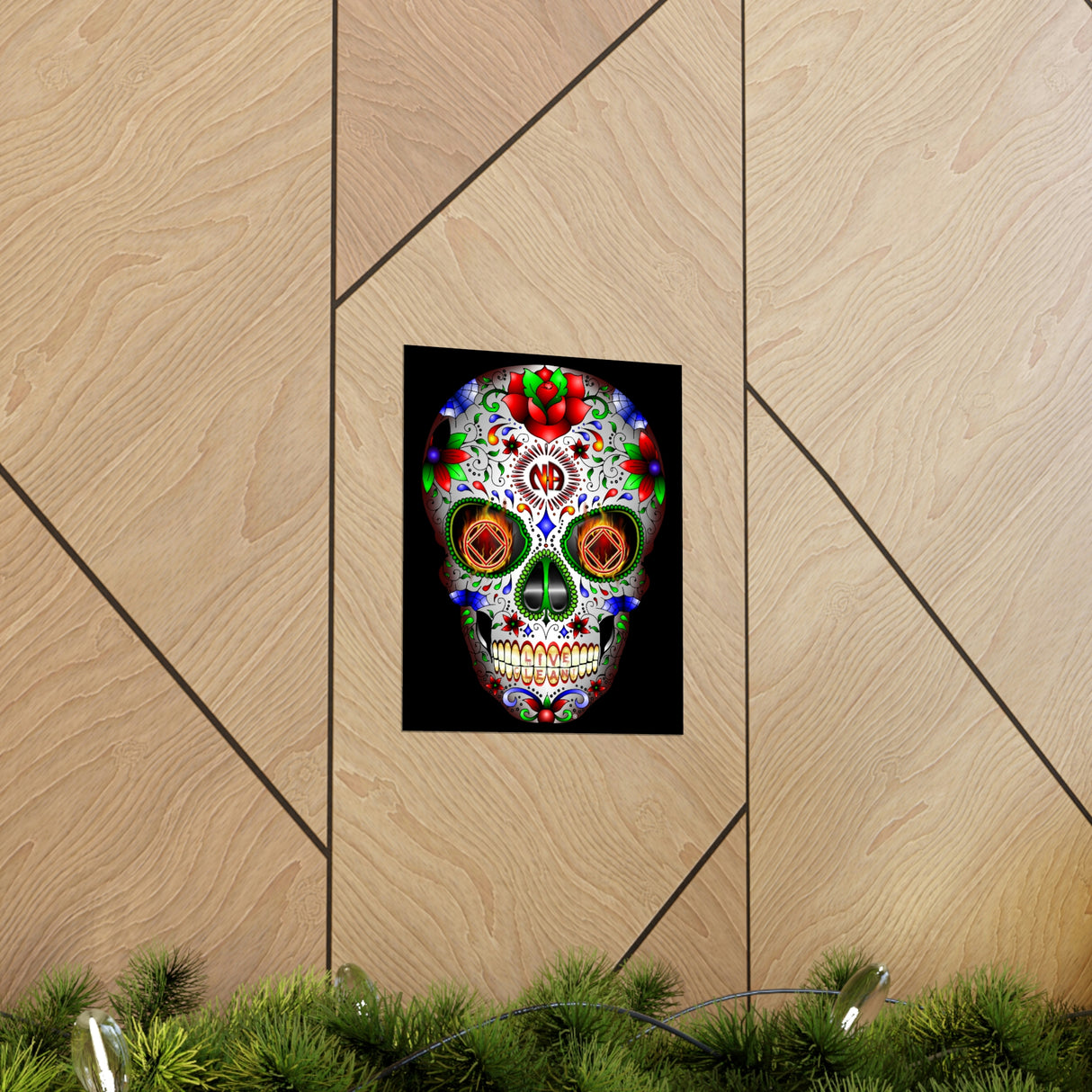 NA Sugar Skull Vertical Posters