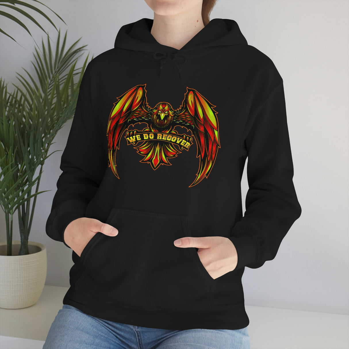 We Do Recover Eagle dtg Hoodie