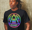 AA double AA symbol Rainbow Tee