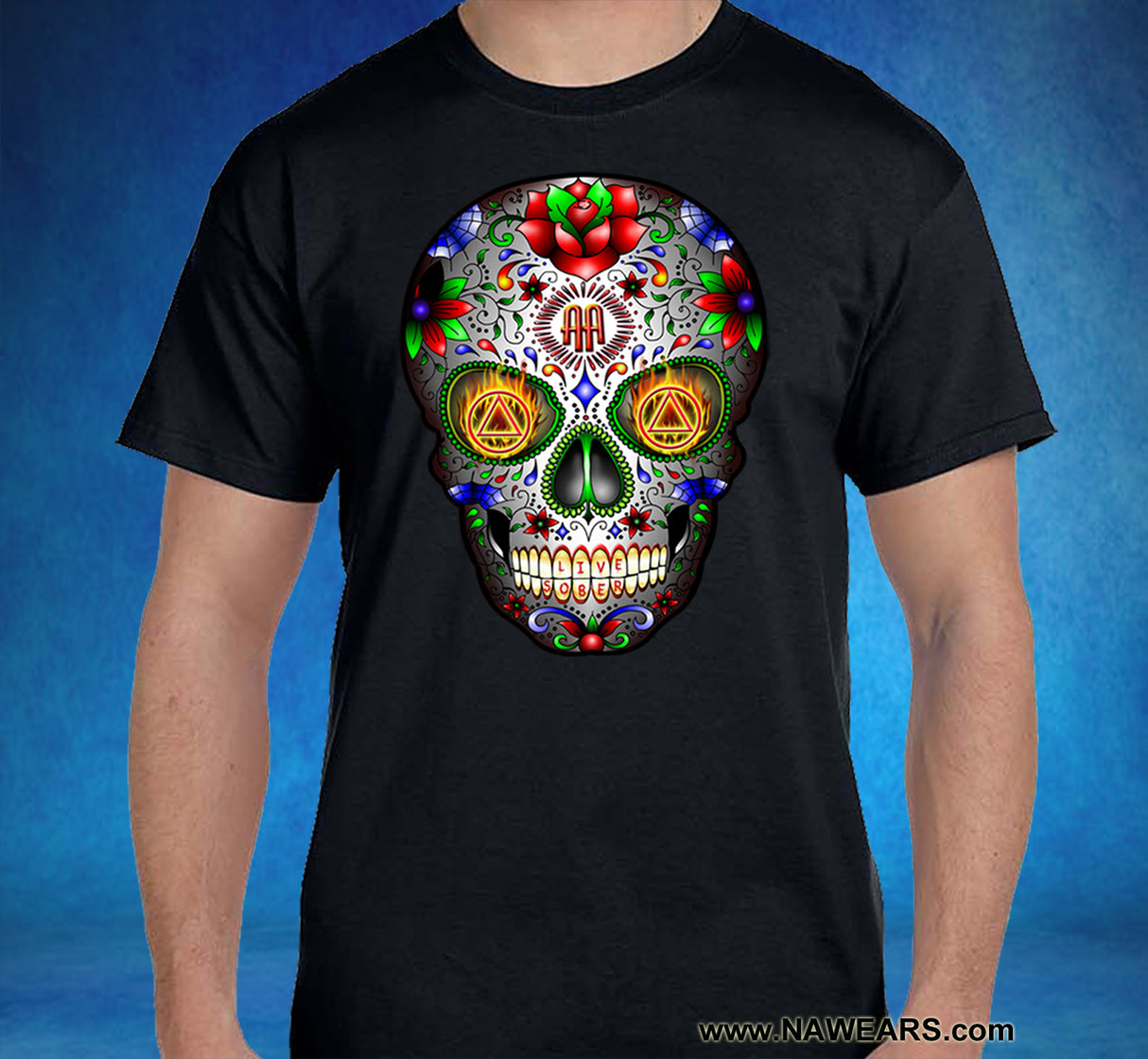 AA Sugar Skull AA dtg Tee