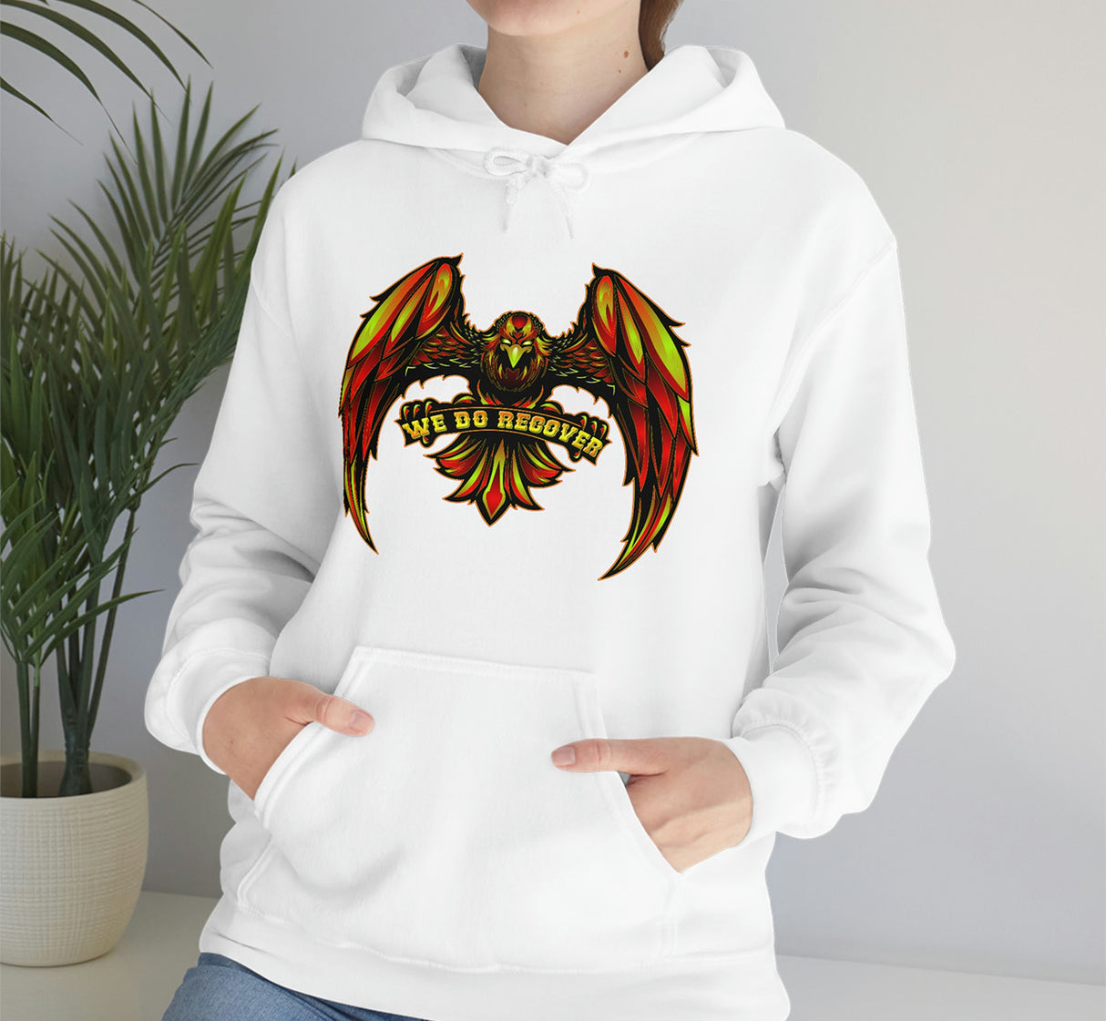 WE DO RECOVER EAGLE Hooded Sweatshirt