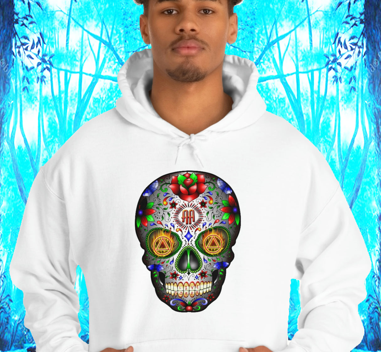 AA SUGAR SKULL Hooded Sweatshirt
