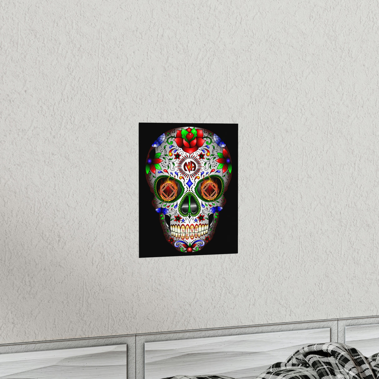 NA Sugar Skull Vertical Posters