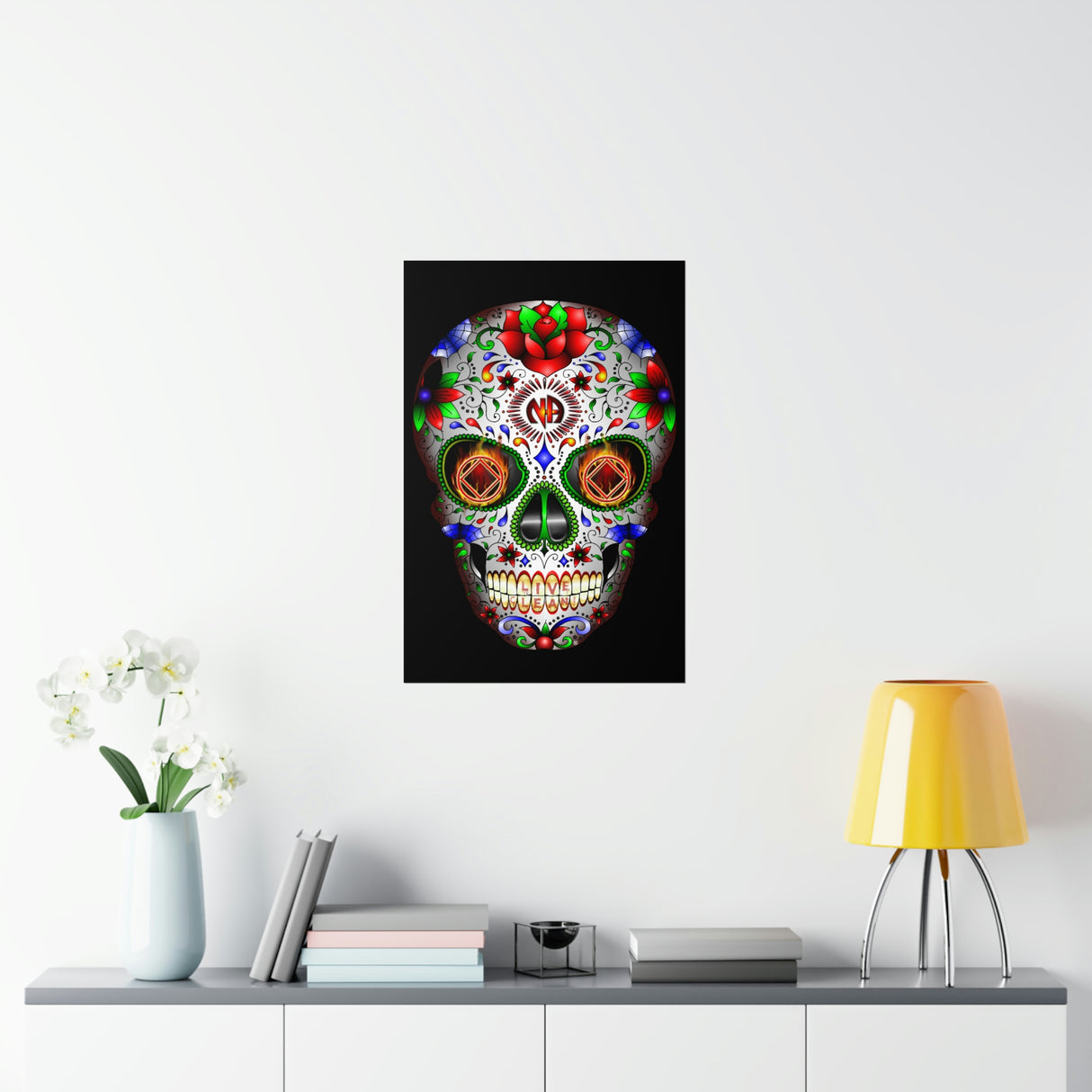 NA Sugar Skull Vertical Posters