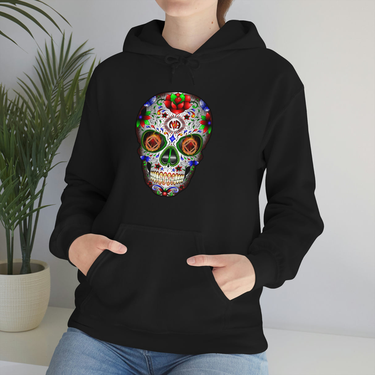 NA Sugar Skull dtg Hoodie