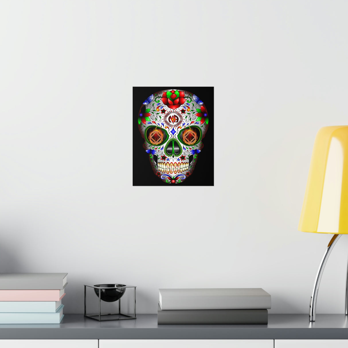 NA Sugar Skull Vertical Posters
