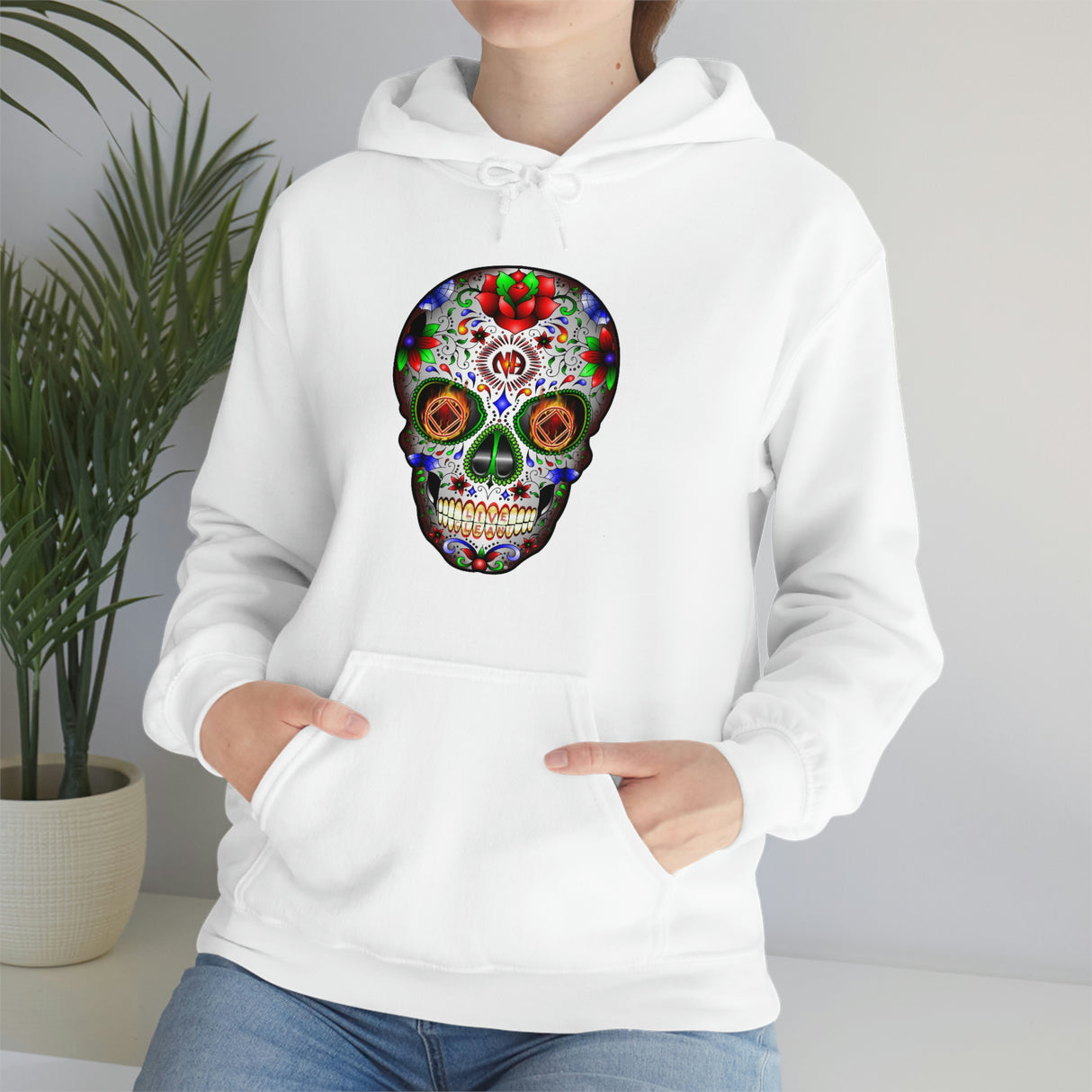 NA Sugar Skull dtg Hoodie