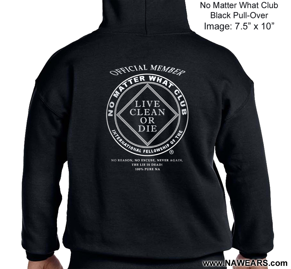 Hoodie - NO MATTER WHAT Black