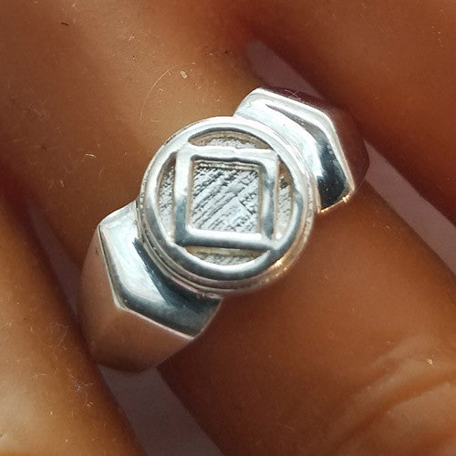 ring05, Med Art Deco Service Symbol Ring