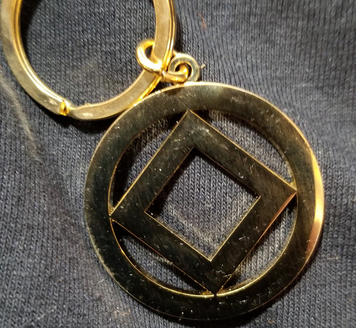 mkt- Gold Service Symbol Key Chain