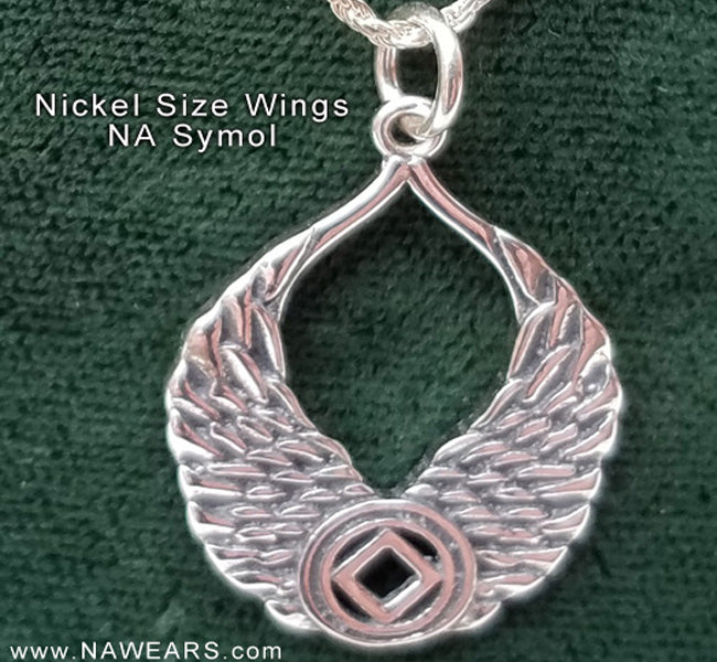 ssj007- Wings With NA Symbol Pendant