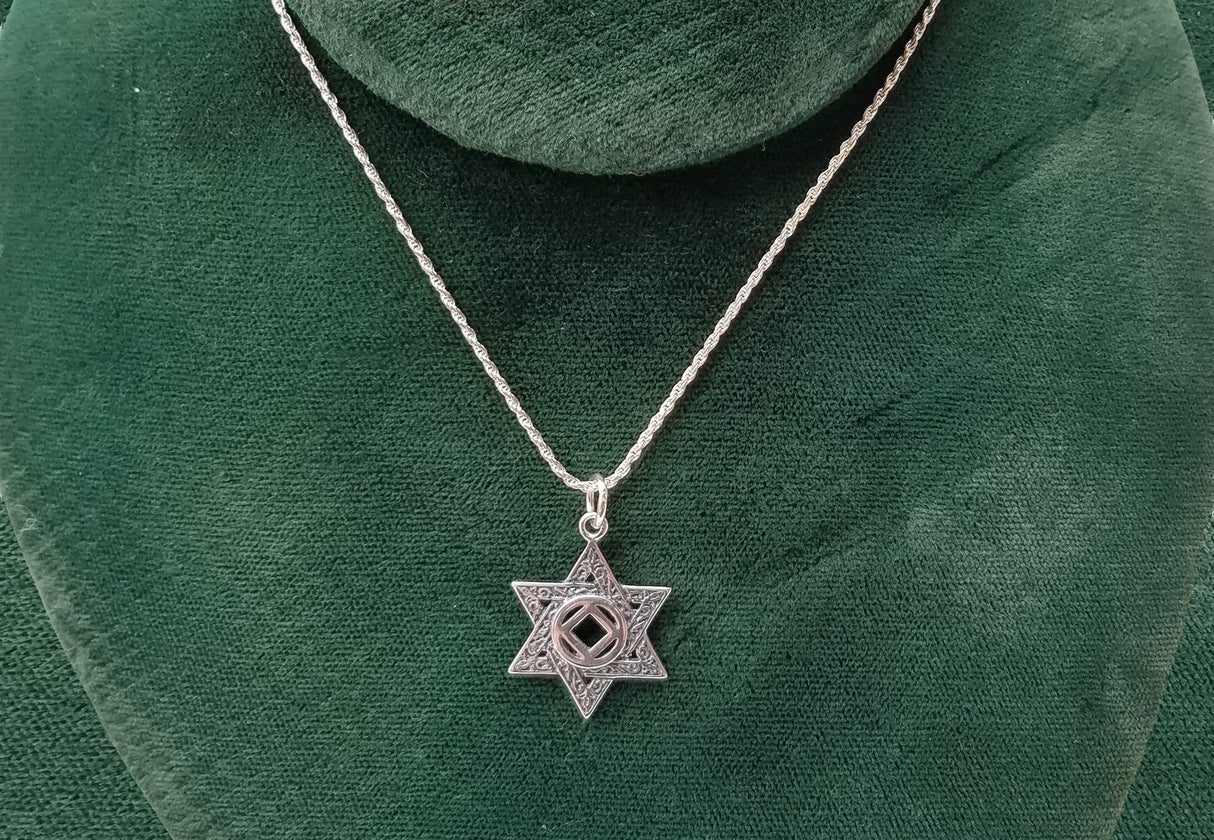 ssj009- Star With NA Symbol Pendant