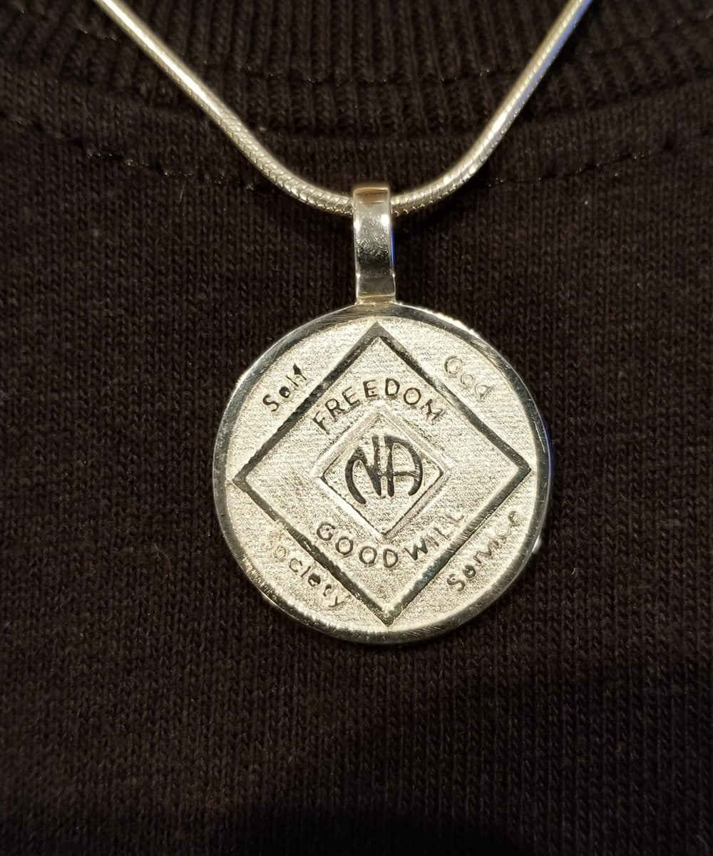 ssj012- NA Medallion & 3rd Step Pendant