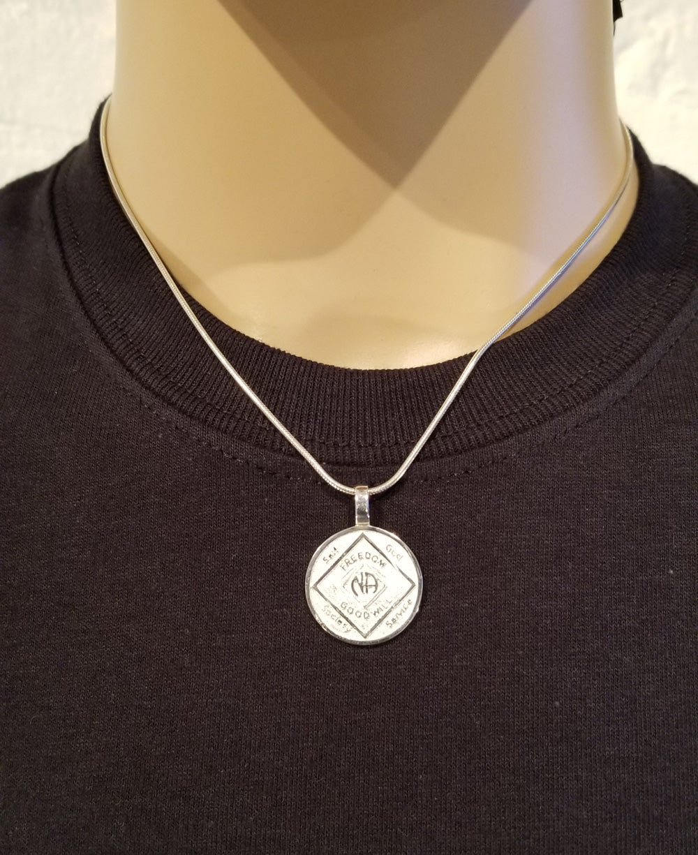ssj012- NA Medallion & 3rd Step Pendant