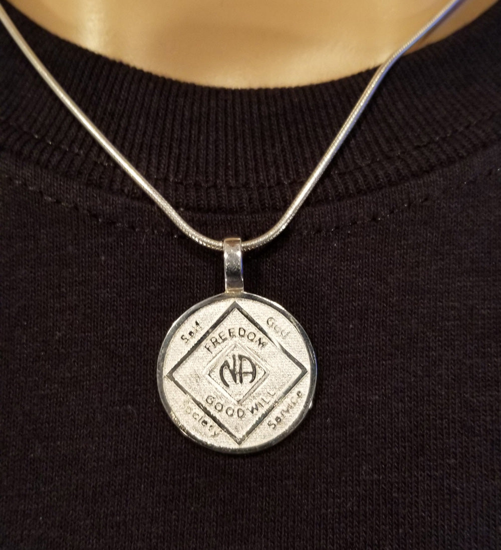 ssj012- NA Medallion & 3rd Step Pendant
