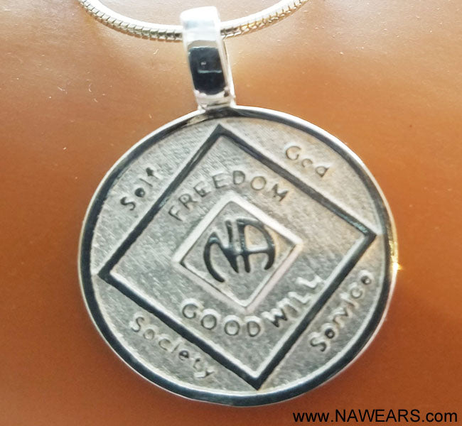 ssj012- NA Medallion & 3rd Step Pendant