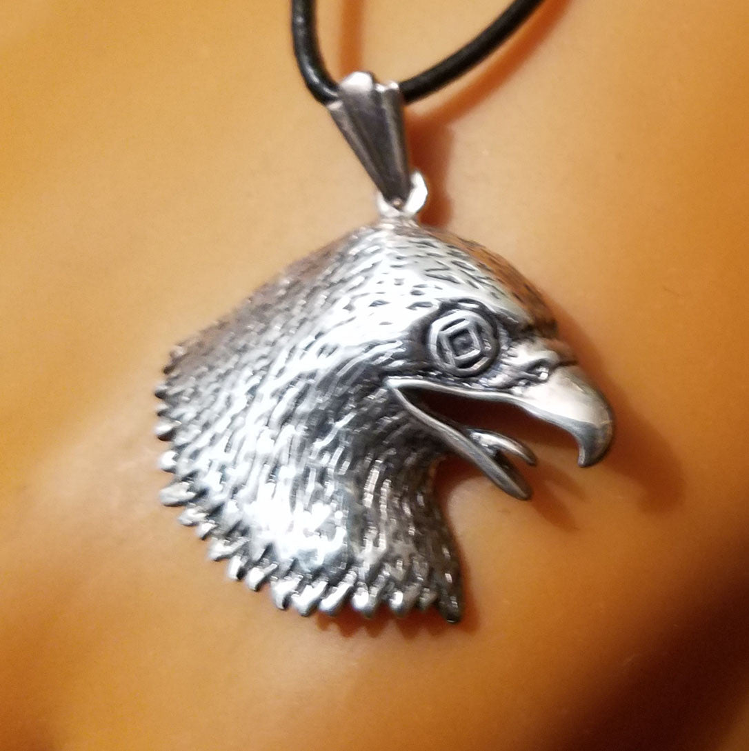 ssj013- Eagle w/ NA Symbol Pendant