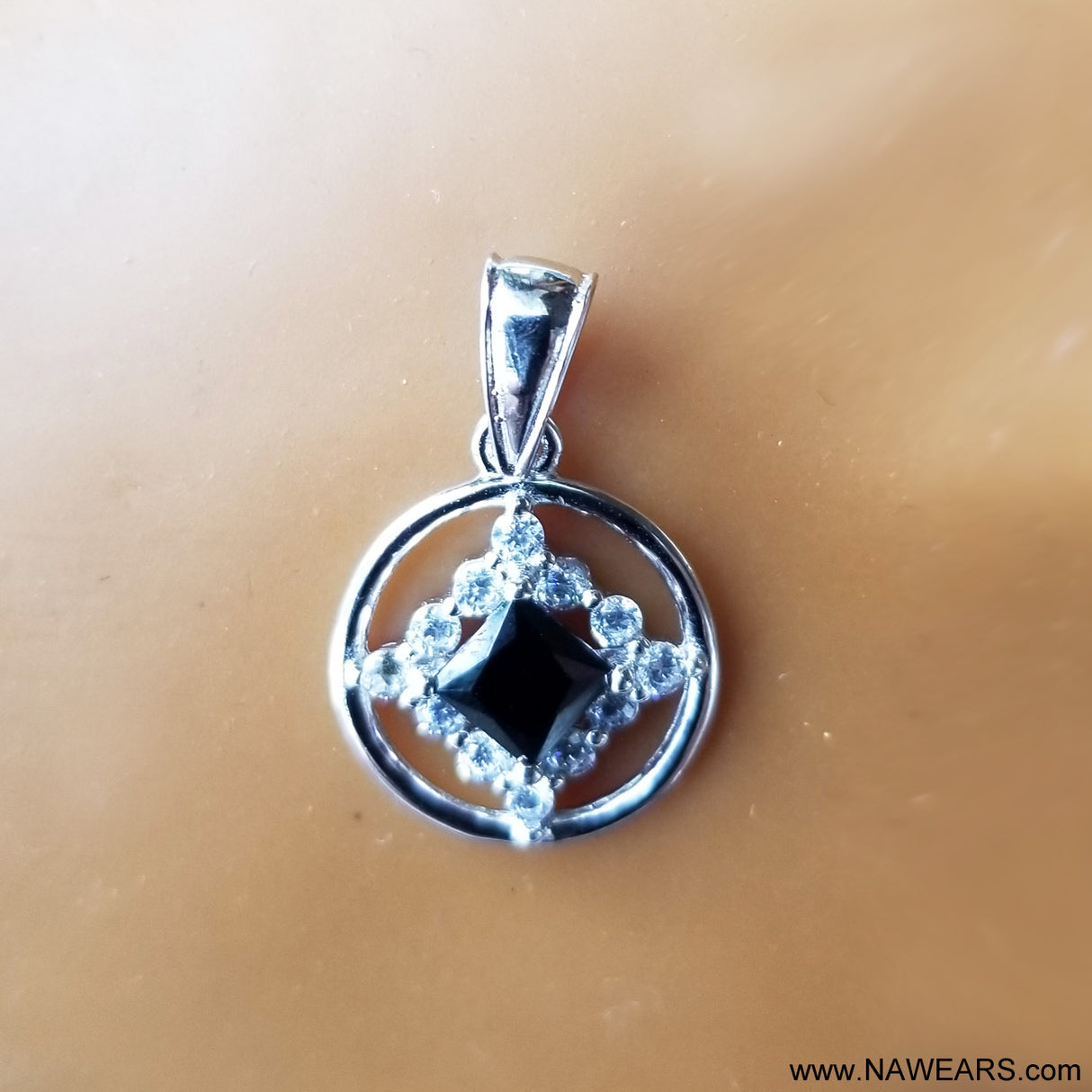 ssj019- CZ & Gem Symbol Pendant