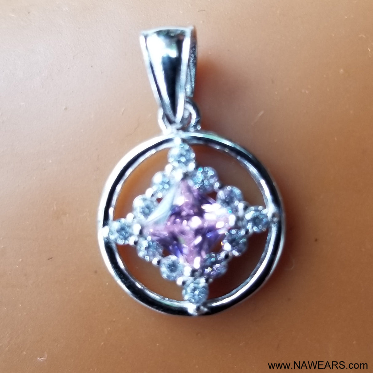 ssj019- CZ & Gem Symbol Pendant