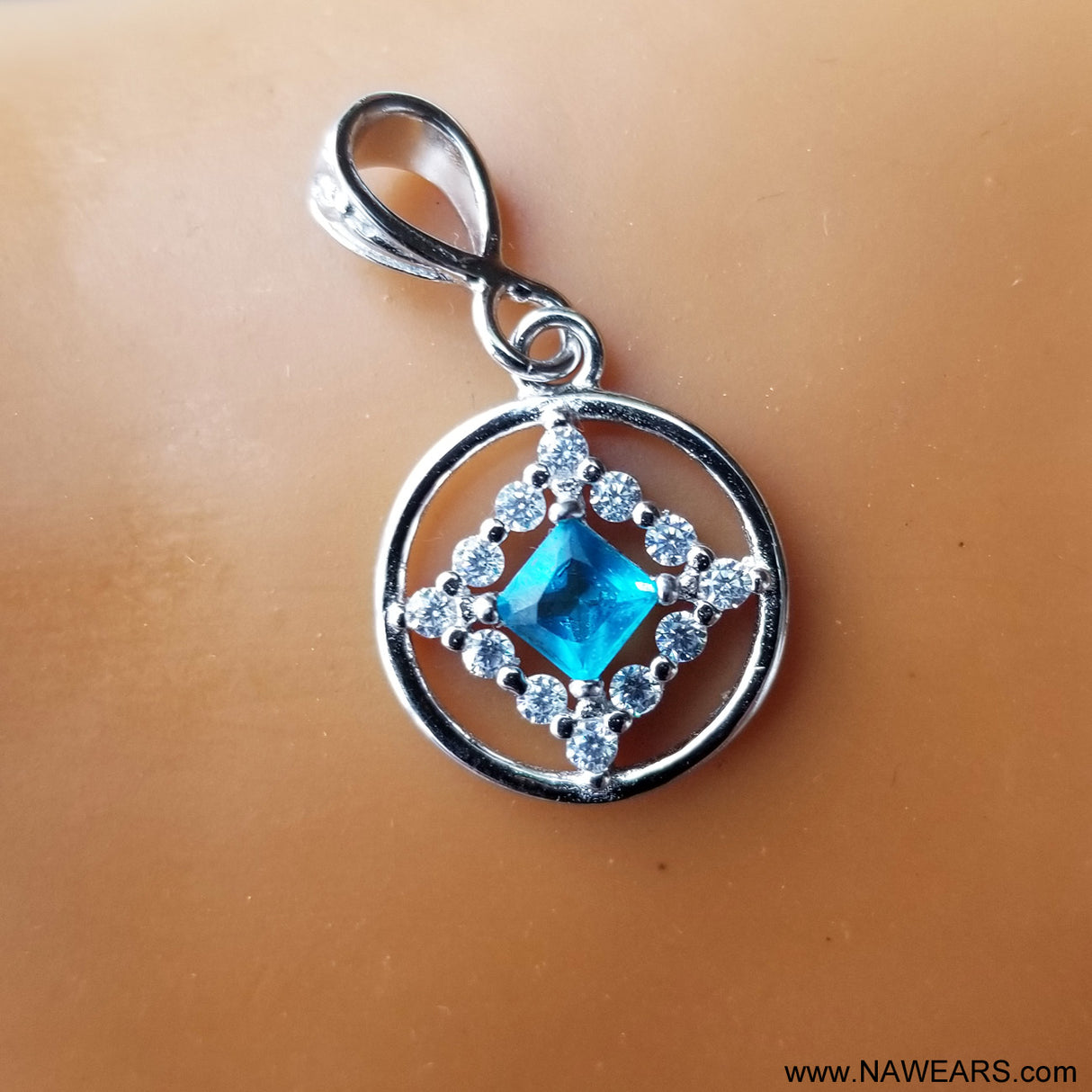 ssj019- CZ & Gem Symbol Pendant