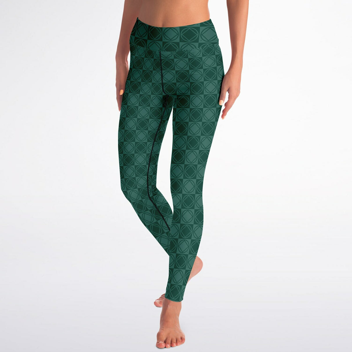 Gray Pandemonium Yoga Leggings - AOP