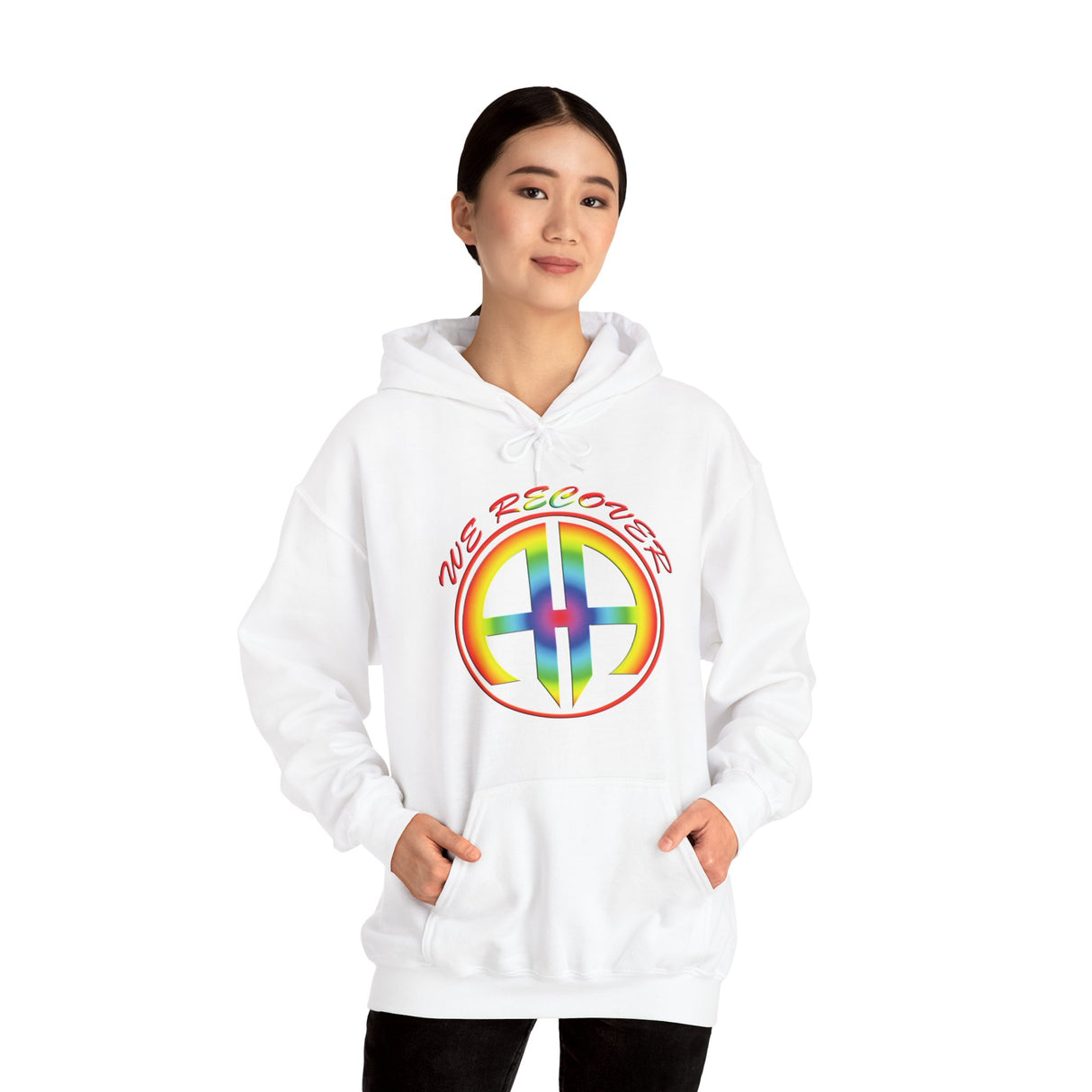 AA- We Recover Rainbow dtg Hoodie