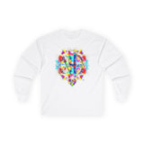 Splattered  NA Symbol Long Sleeve dtg Tee