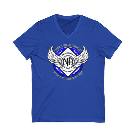 Winged NA Symbol dtg V-Neck Tee