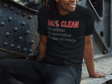100% Clean V.2 dtg V-Neck Tee