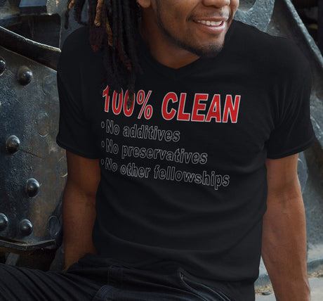 100% Clean V.2 dtg V-Neck Tee