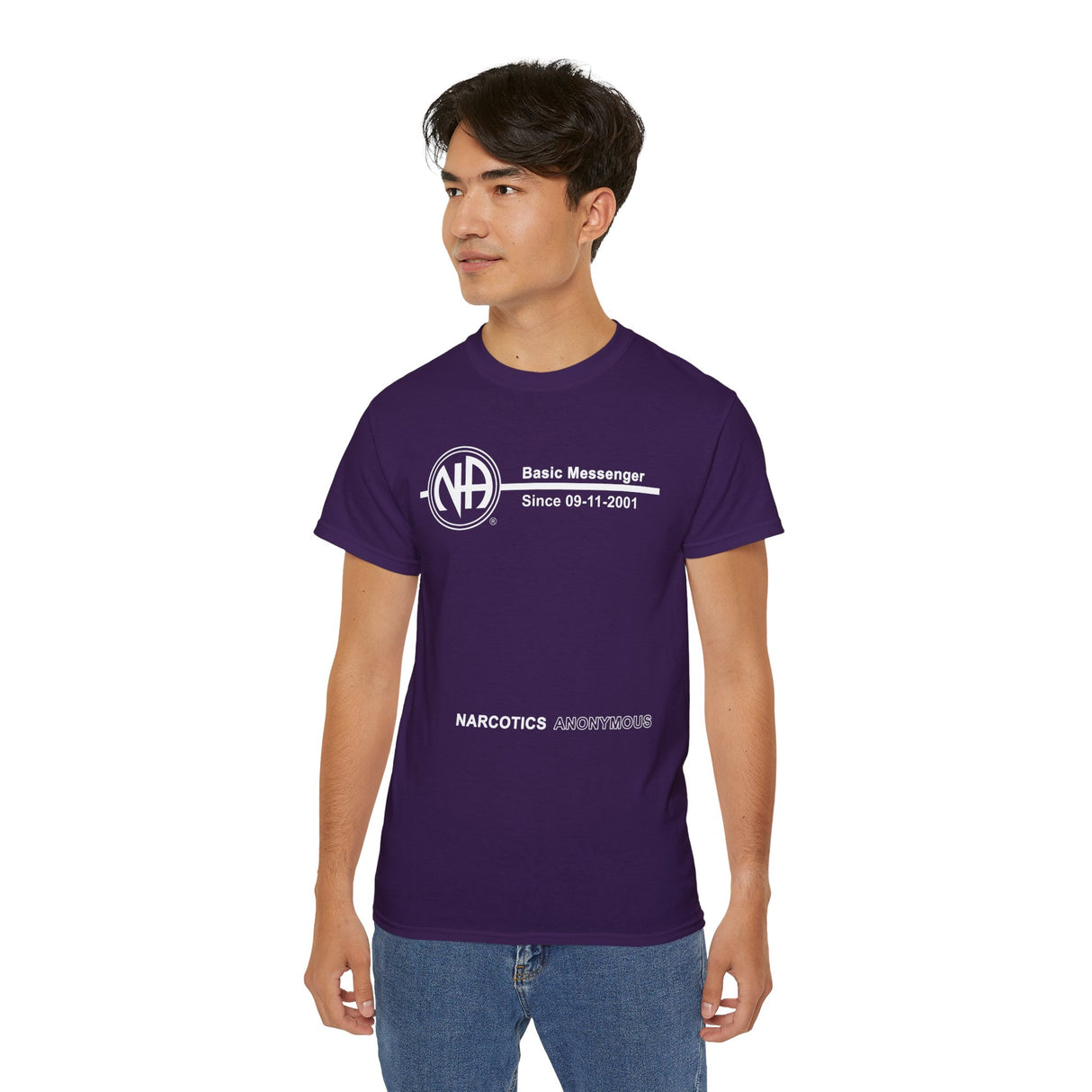 Custom Basic Messenger Clean Time dtg Tee
