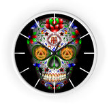 AA Sugar Skull Wall Clock