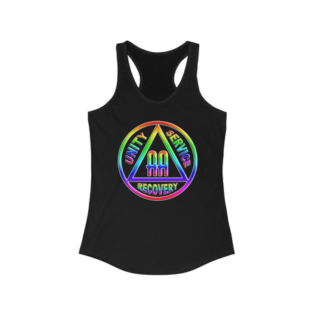 AA Double Rainbow Symbol AA Racerback Tank