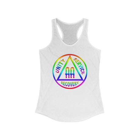 AA Double Rainbow Symbol AA Racerback Tank