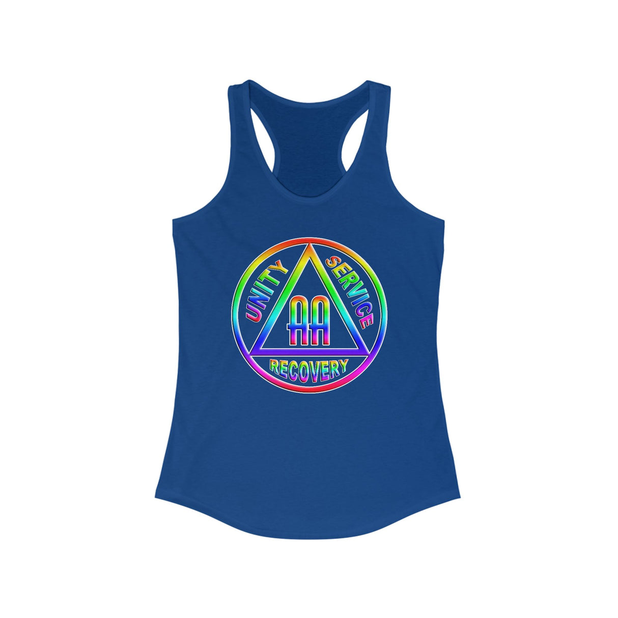 AA Double Rainbow Symbol AA Racerback Tank