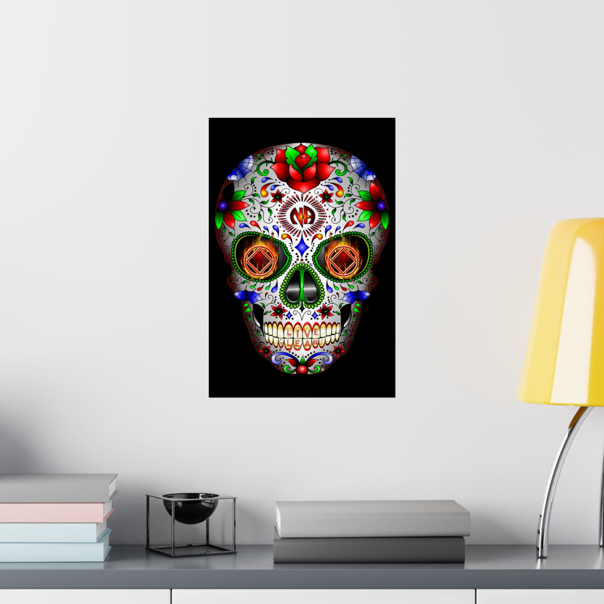 NA Sugar Skull 1  Vertical Posters