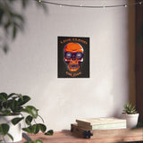 Live Clean Skull Vertical Posters