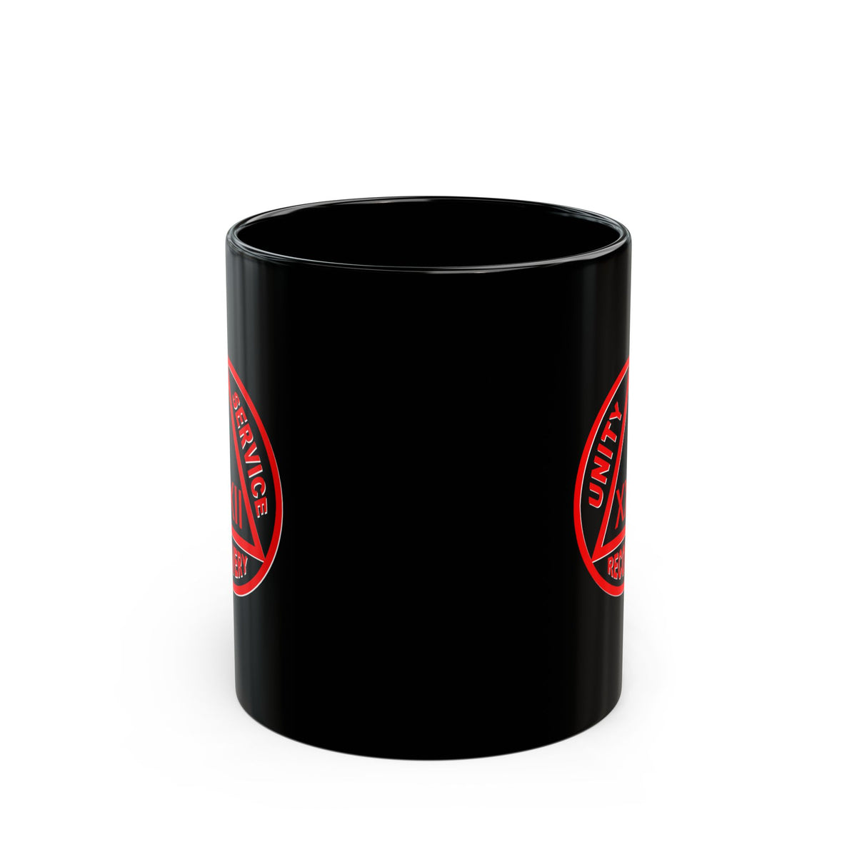 Black & Red AA Logo Customized 15oz AA Ceramic Mug