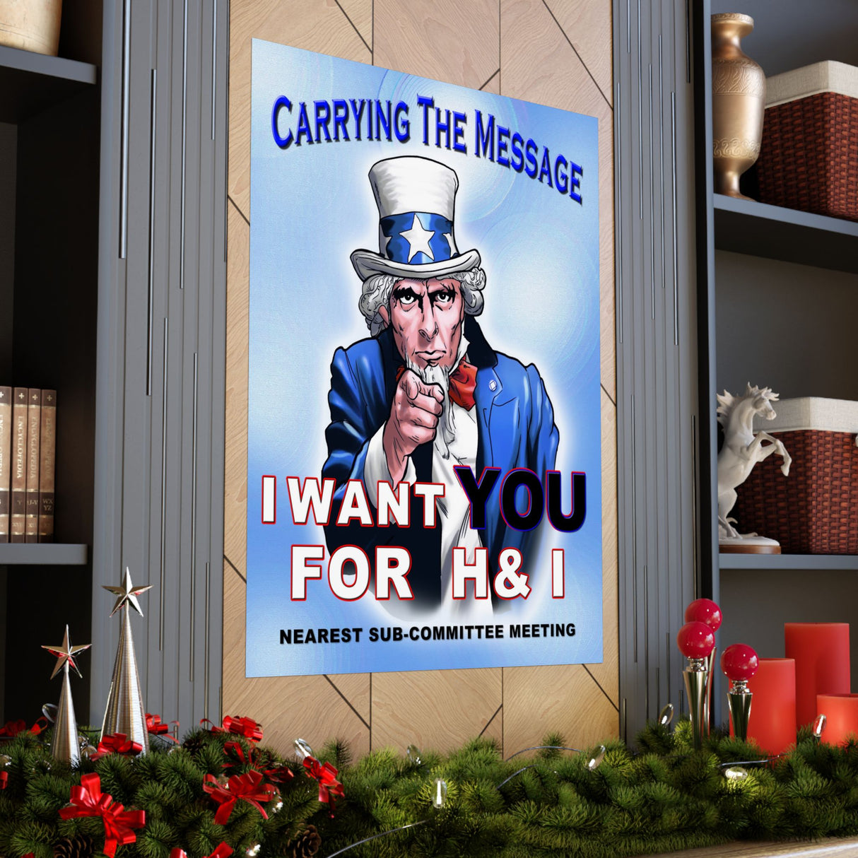H&I Uncle Sam I Want You Vertical Posters