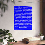 We Do Recover  Vertical Posters