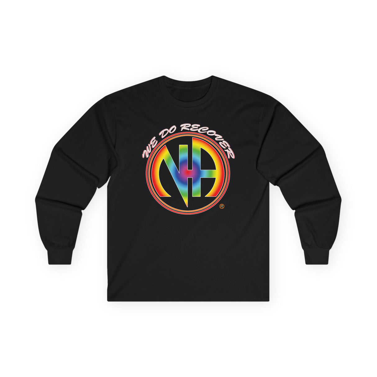 We Do Recover Rainbow Long Sleeve dtg Tee