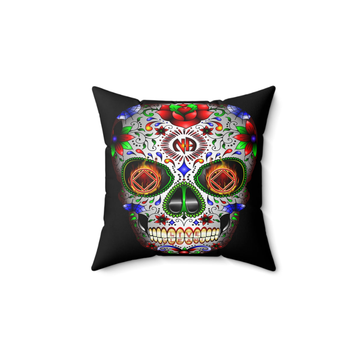 NA Sugar Skull Pillow