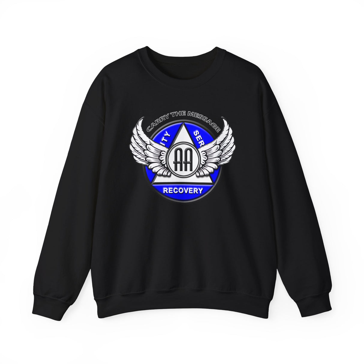 Winged AA Symbol dtg Crewneck Sweatshirt